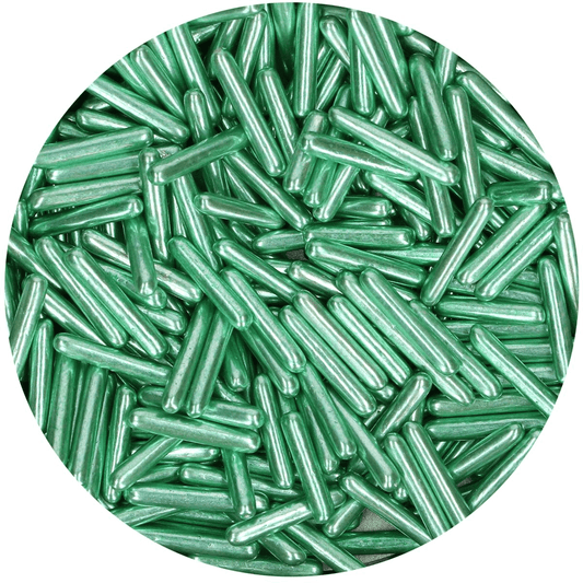 FunCakes Metallic Sugar Rods XL Green 70 g